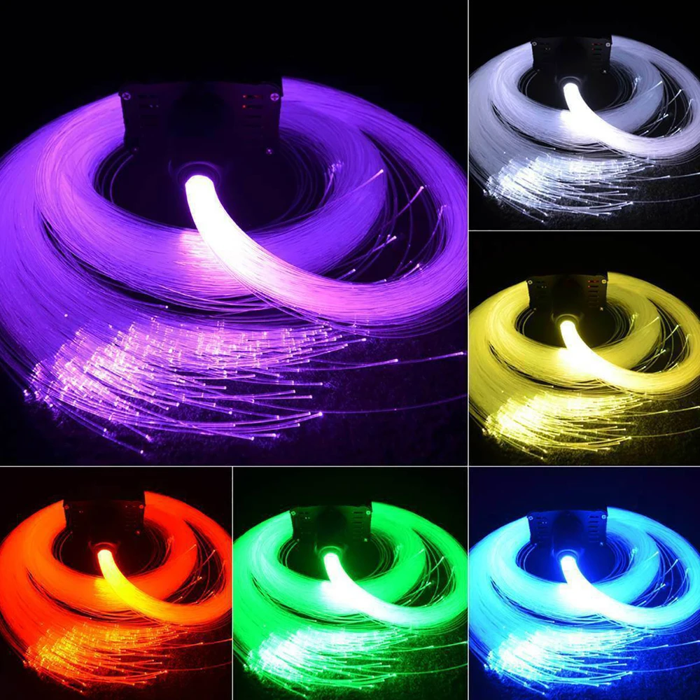 32W RGBW Twinkle Fiber Optic Star Ceiling Lights Kit Car Roof Star Light Bluetooth APP Music Control Car Starry Sky Ceiling Lamp