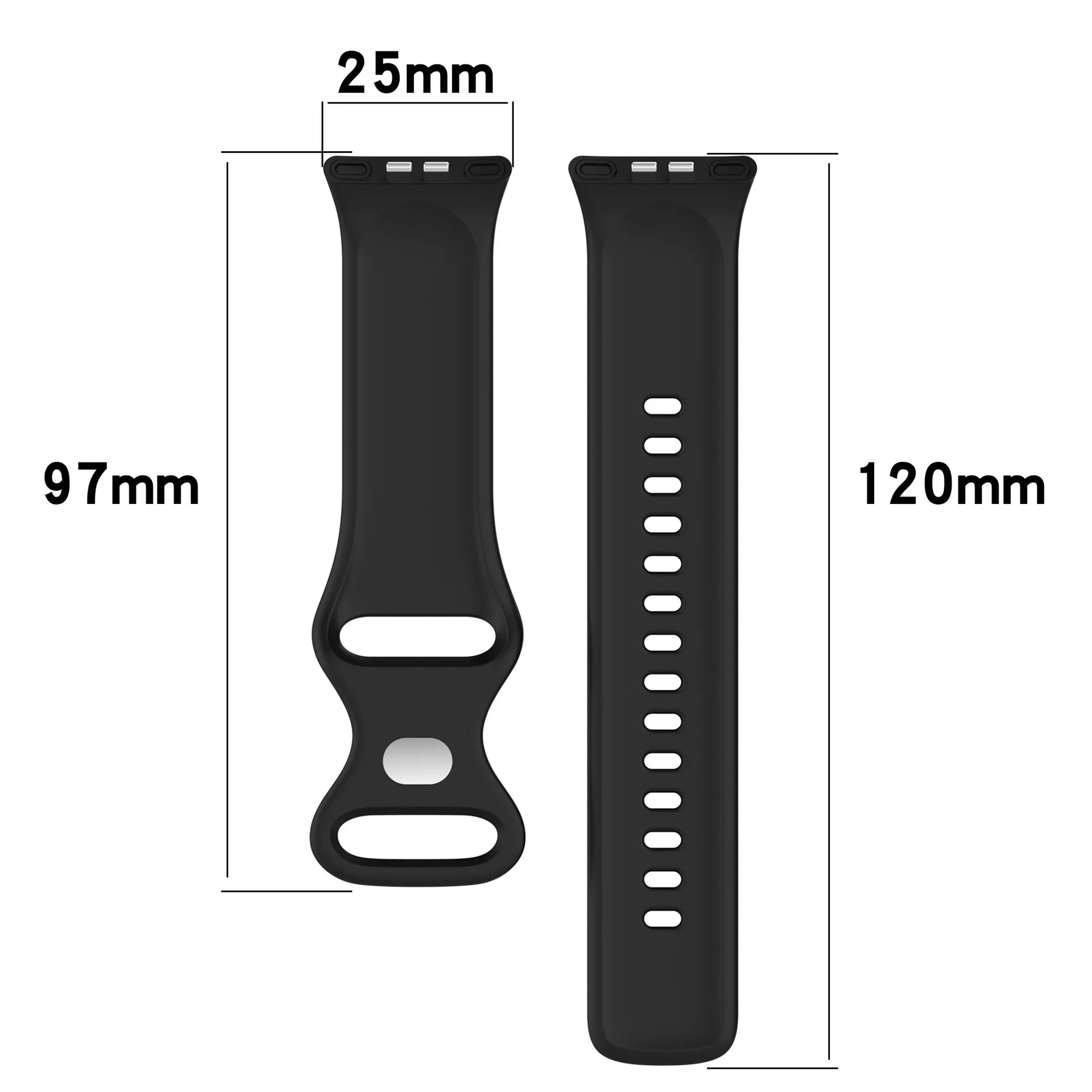 Sport Silicone Smartwatch Strap - Durable and Comfortable Wristband for Active Lifestyles