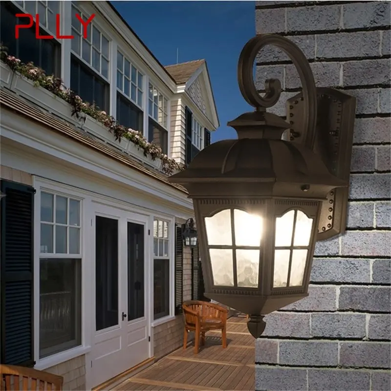 PLLY Outdoor Wall Sconce Modern Waterproof Patio Modern LED Wall Light Fixture For Porch Balcony Courtyard Villa Aisle waterproof chair cover high back outdoor patio courtyard garden square furniture storage covers dust wind proof anti uv d30