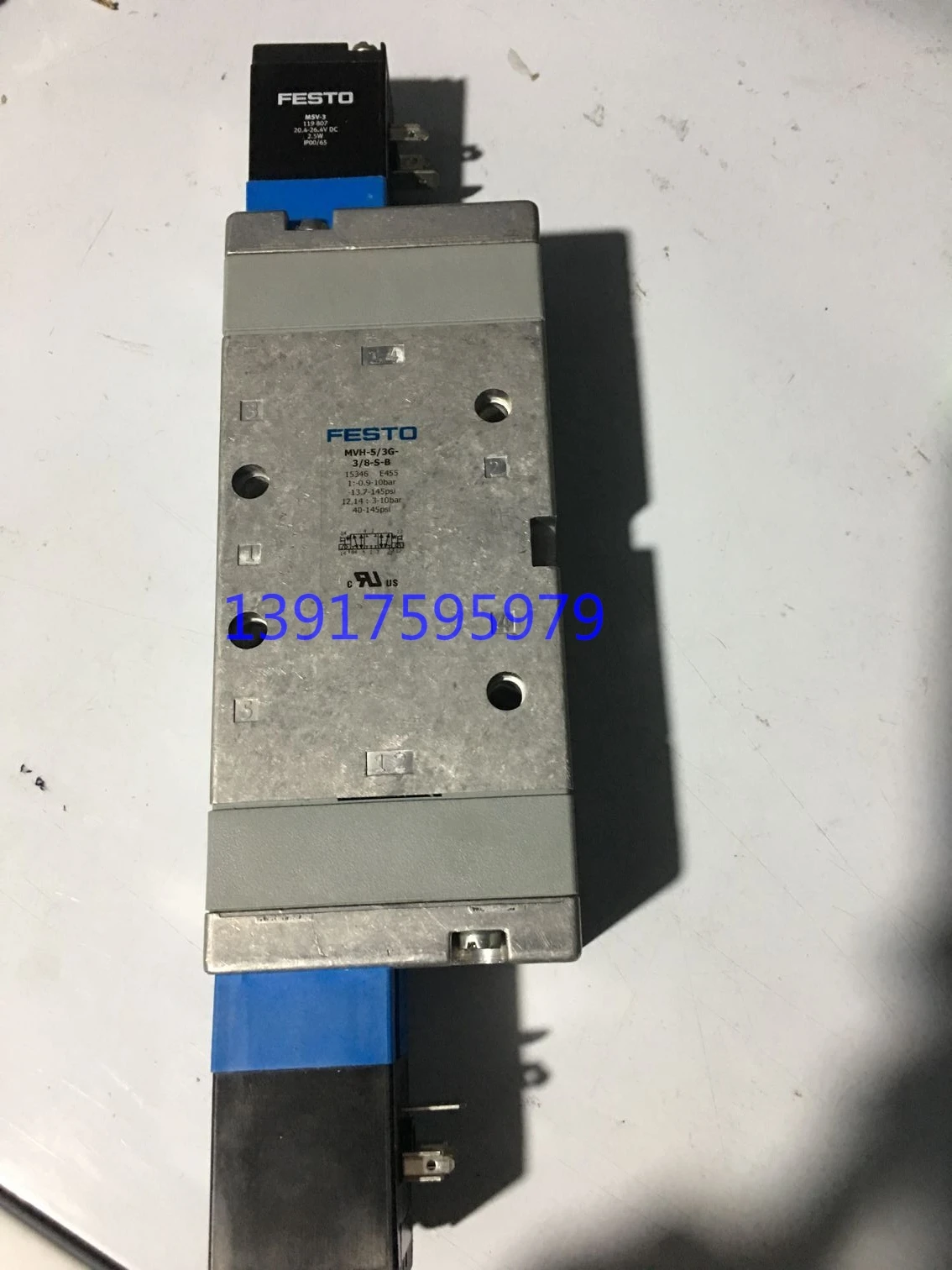 

FESTO 15346 MVH-5/3G-3/8-S-B