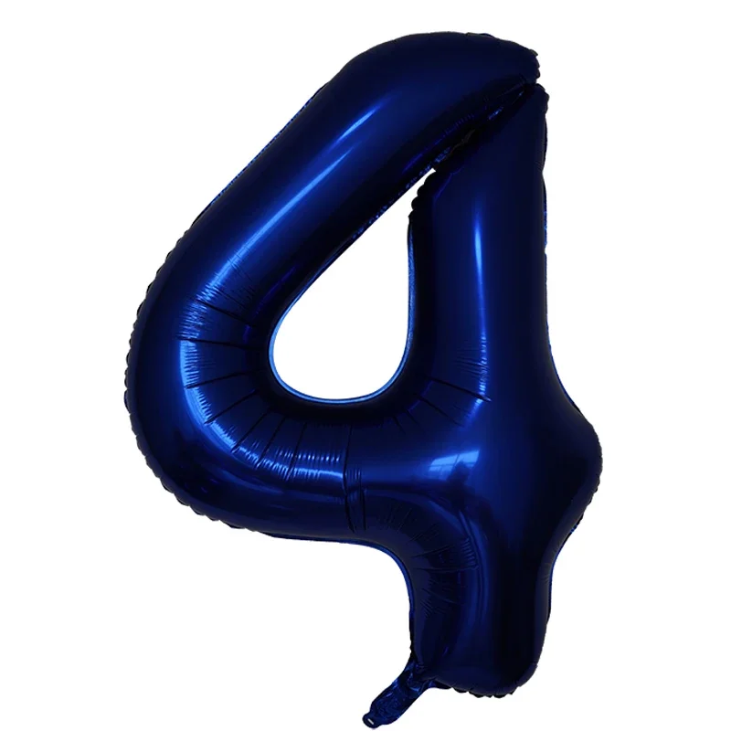 Navy Blue 40-Inch Number Balloons for Celebrations and Events