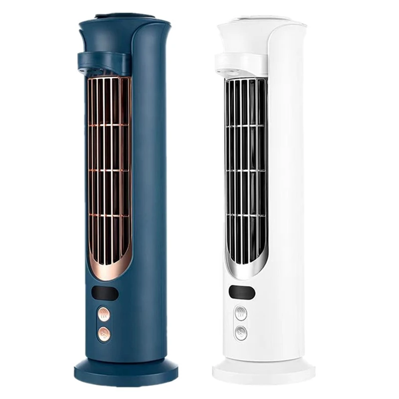 

Portable Air Conditioner Fan USB Tower Bladeless Fan Desktop Mini Desktop Water Cooling Fan With Shaking Head