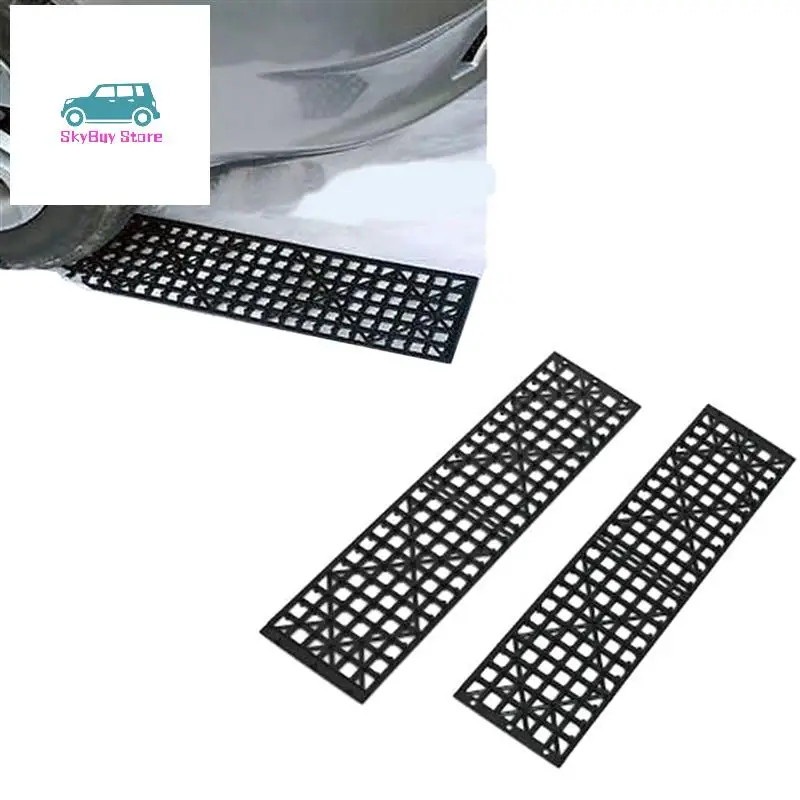 4Pcs Car Snow Mud Off Plate Tire Traction Foldable Skid Plate Nonslip Mat Sand Snow Chain Wheel Anti Skid Snowboarding