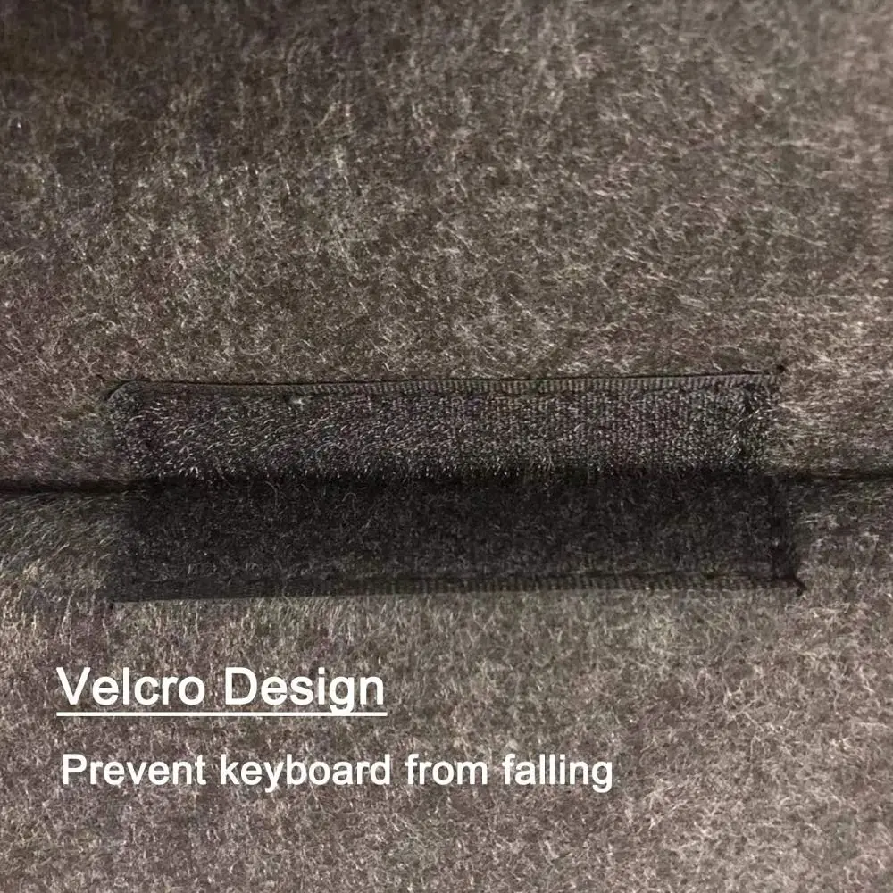Felt Wireless Keyboard Storage Bag Dustproof Anti Shock Carrying Case Portable Lightweight for Logitech K380 K480 K580 K780