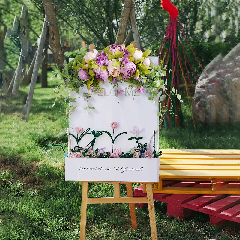 인공 모란 린텔 꽃 결혼식 시뮬레이션 사인 환영 꽃 아치 장식, 홈 테이블 가짜 꽃 결혼 용품
