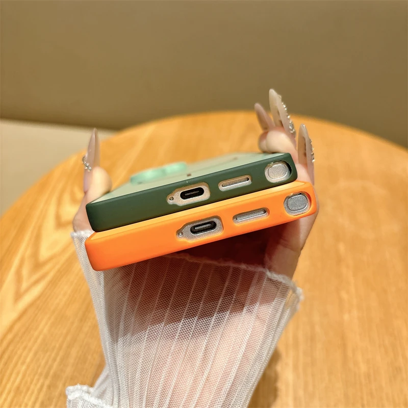 Luxury Magnetic Wireless Charging Case with Matte Bumper Cover