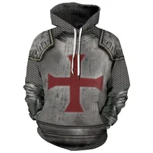 

2021 Fall/Winter Hoodie Fashion Harajuku Hooded Sweatshirt Men's 3D Cross Print Men's and Women's Casual Jacket