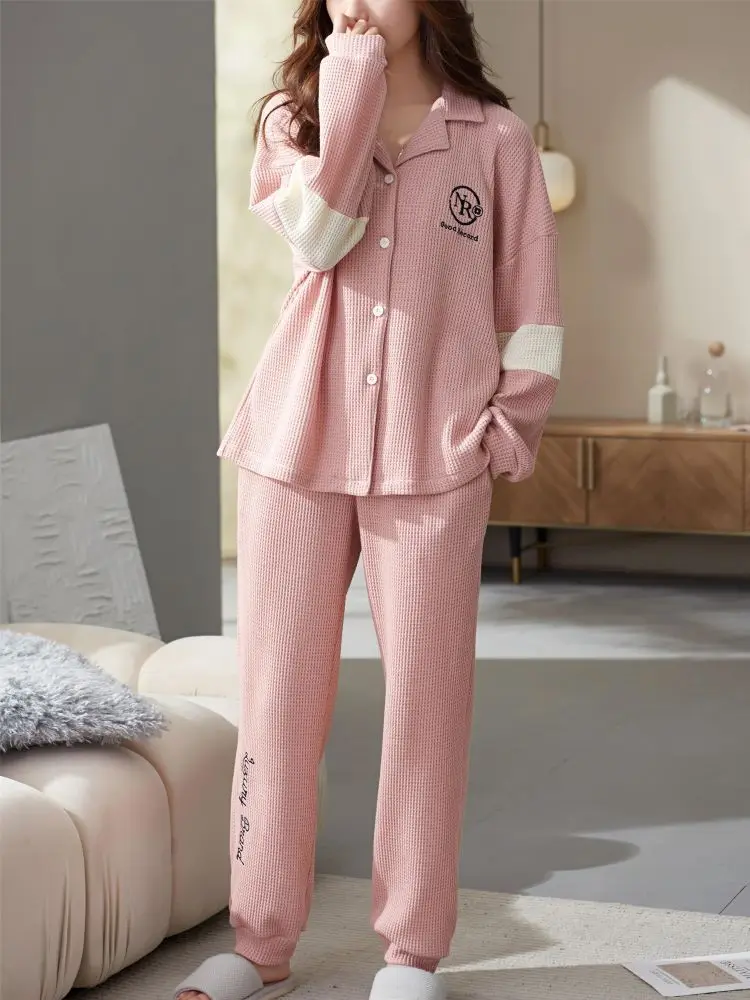 Warm Women's Pajamas Cotton Women Pajama Girl Pijama Stitch