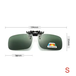 Enhanced Polarized Clip-On Sunglasses (Green S)