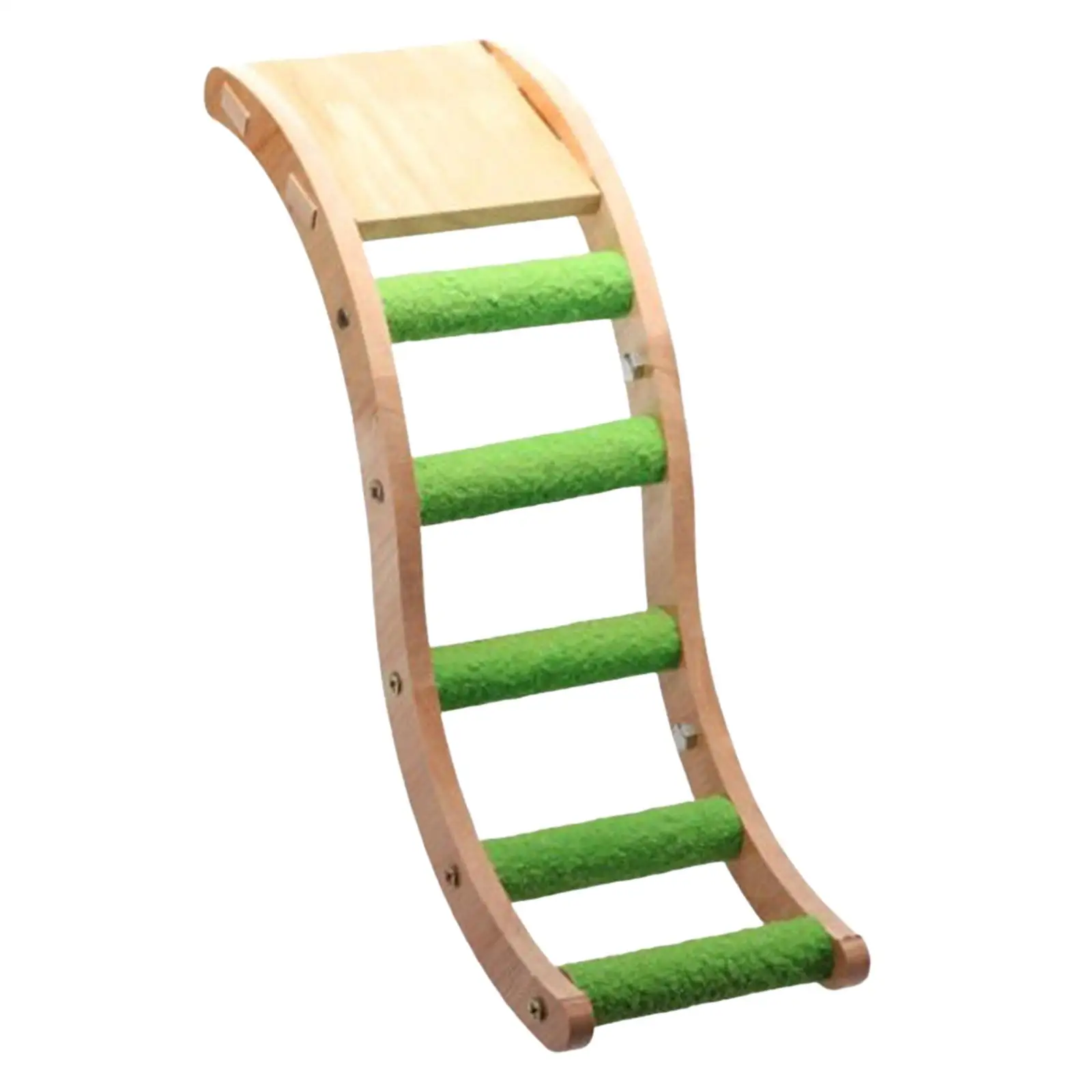 Bird Wooden Ladder Parrots Climbing Bridge Accessories for Grinding and Paws