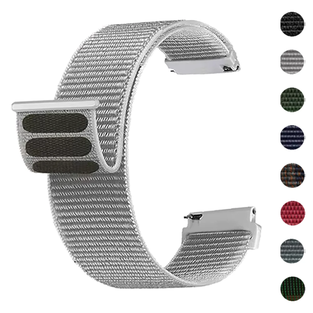 Nylon Loop Sports Strap - 20/22mm Woven Breathable Band