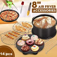 7 Inch / 8 Inch Air Fryer Accessories for Gowise Phillips Cozyna and Secura Fit all Airfryer 3.73.7 4.2 5.3 5.8QT baking pan