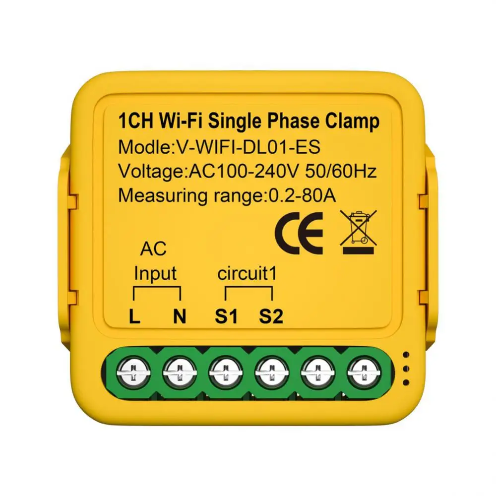 

Счетчик электроэнергии Tuya с Wi-Fi, 80 А, 110 В, 230 В