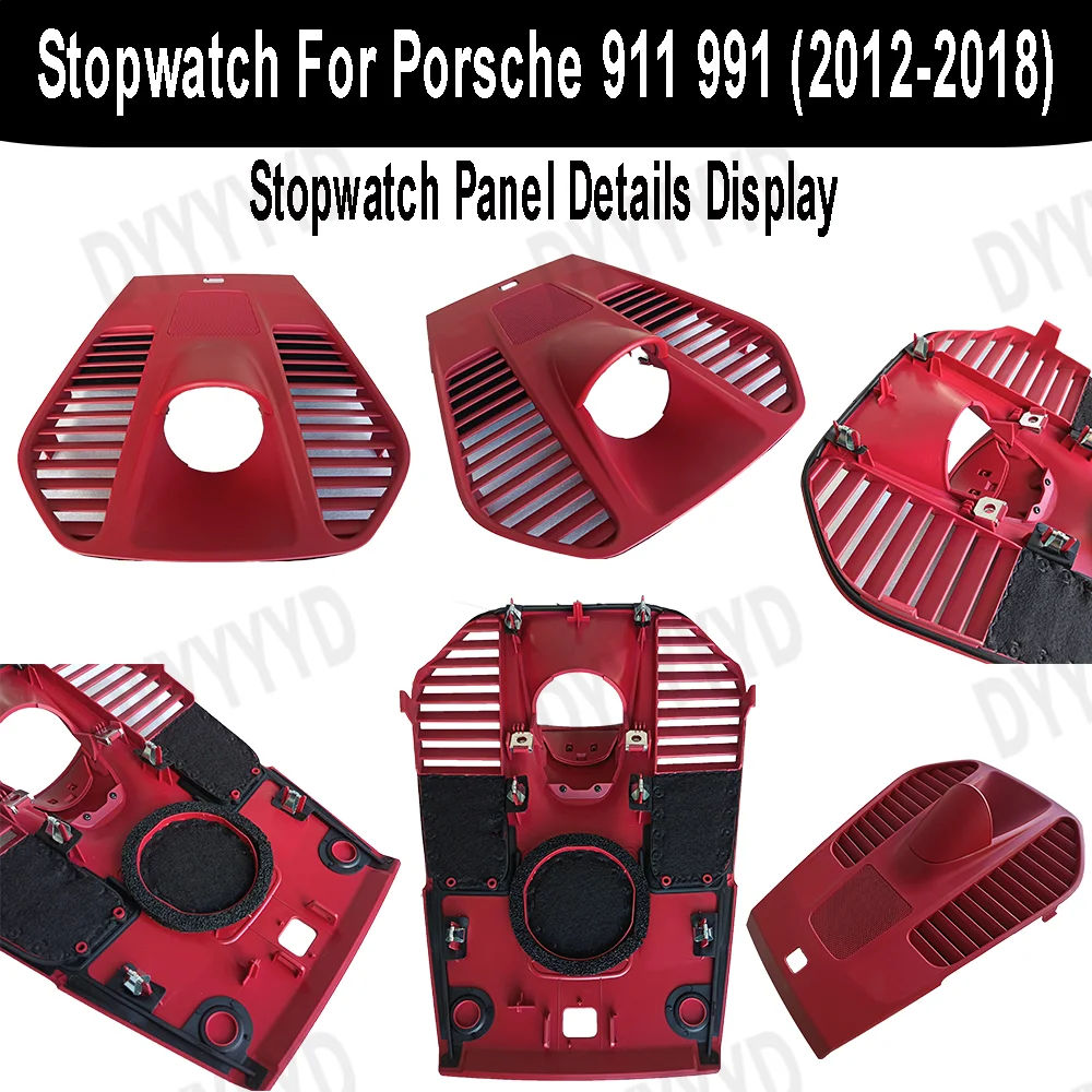 Car LCD Stopwatch for Porsche 911 991 12-18 Carrera Dashboard Sport Chrono Clock