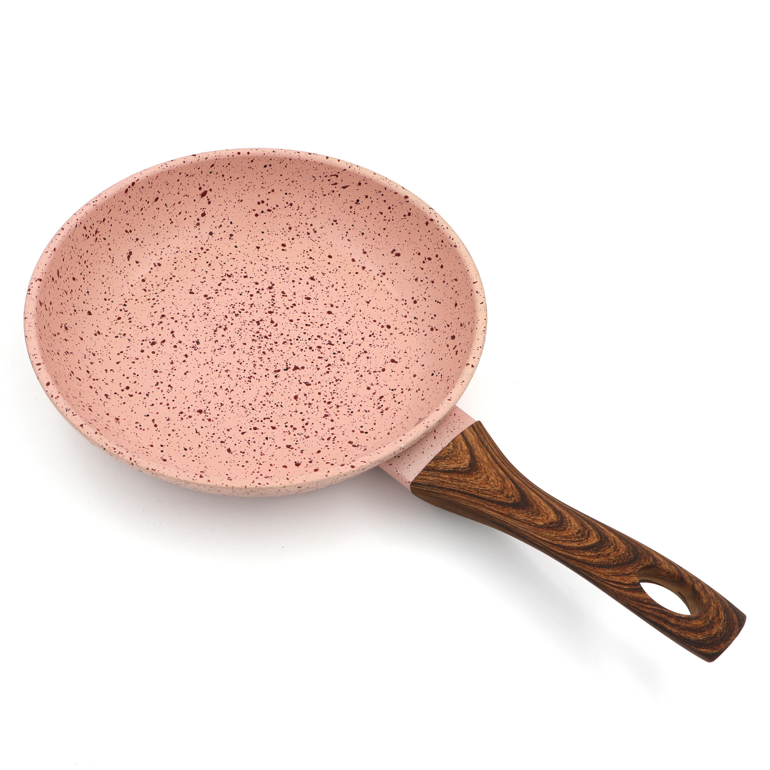 

New High Quality Non-stick Coating Fry Pan 22cm Egg Pan Wood Handle Sarten Steak Sarten Gas Kitchen Induction Cooker