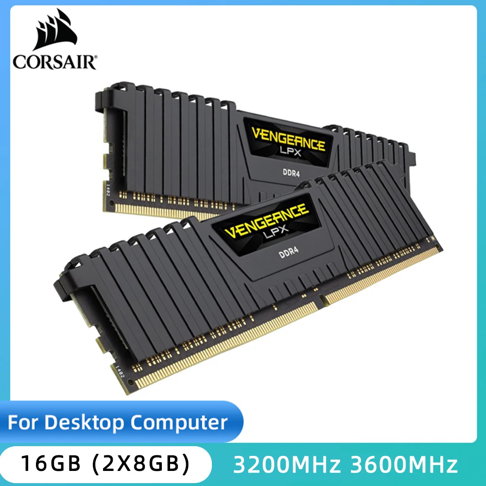 

CORSAIR Vengeance LPX DDR4 Memoria 16GB(2x8GB) Kit 3600MHZ 3200Mhz DIMM RAM PC4-28800 25600 Desktop Memoria Ram 1,2 V 288 Pin