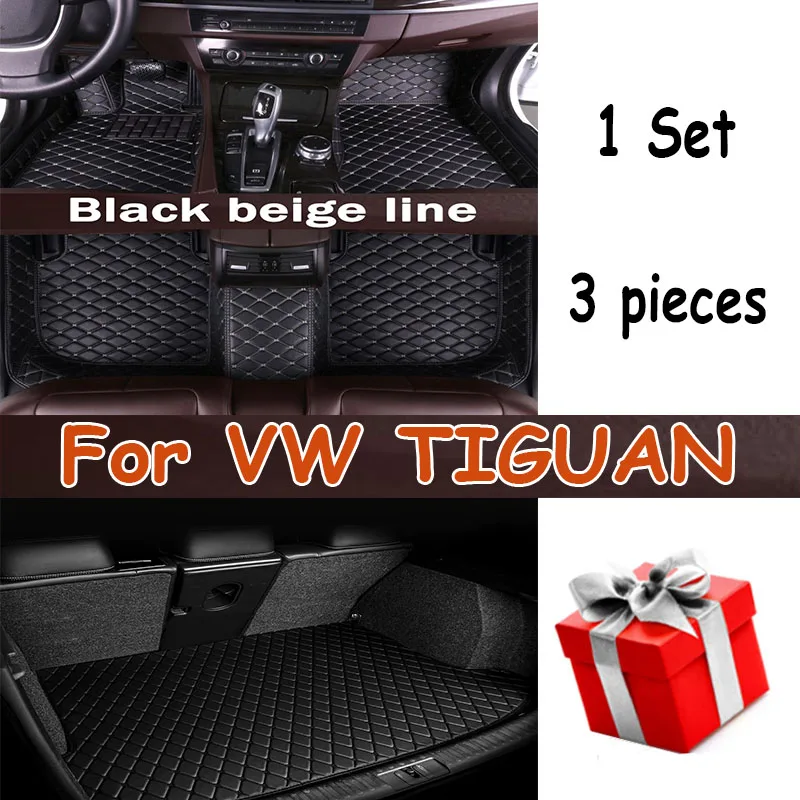 

Car floor mats for VW TIGUAN 2009 2010 2011 2012 2013 2014 2015 2016 Custom auto foot Pads automobile carpet cover
