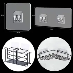 1PCS Wall Mounted Adhesive Hook Under Wire Shelf Rack Hanger Holder Insert Clamp Organizer Decor Bracket For Hanging Accessories