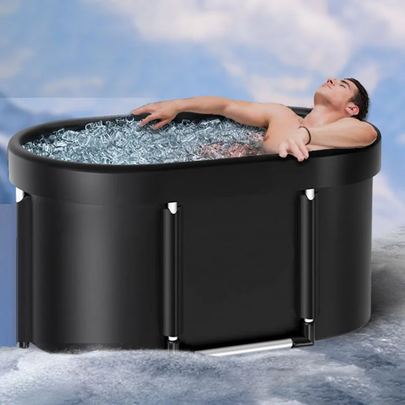 Ice Bath Tub with Cover for Athletes Portable Cold Plunge Tub 109 Gal Capacity for Cold Water Therapy Ice Baths at Home Outdoor