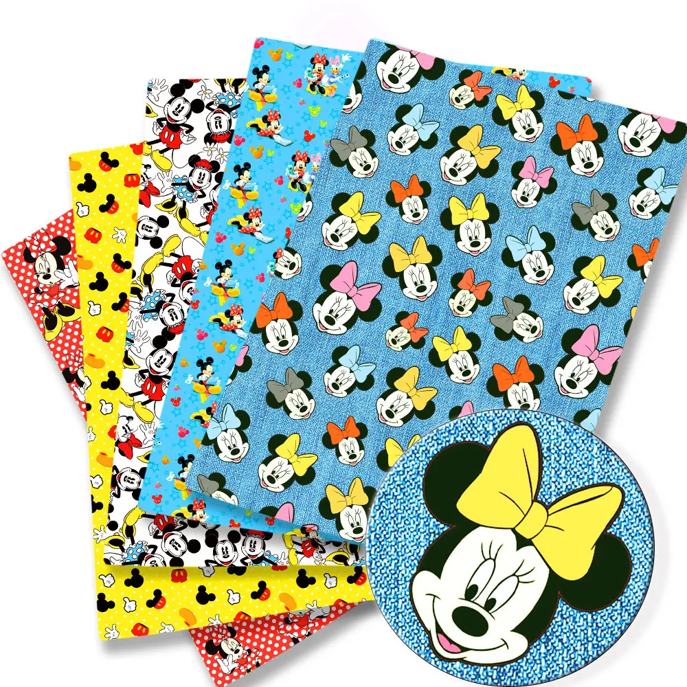 

disney fabric 140x50CM Cartoon cotton fabric Patchwork Tissue Kid Home Textile Sewing Doll Dress Curtain Polyester cotton Fabric