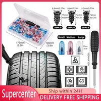 Tire Repair Screws Puncture Set Vacuum Car Tyre Repair Rubber Nail Set Tubeless Repair Tools Kit for Motorcycle Truck