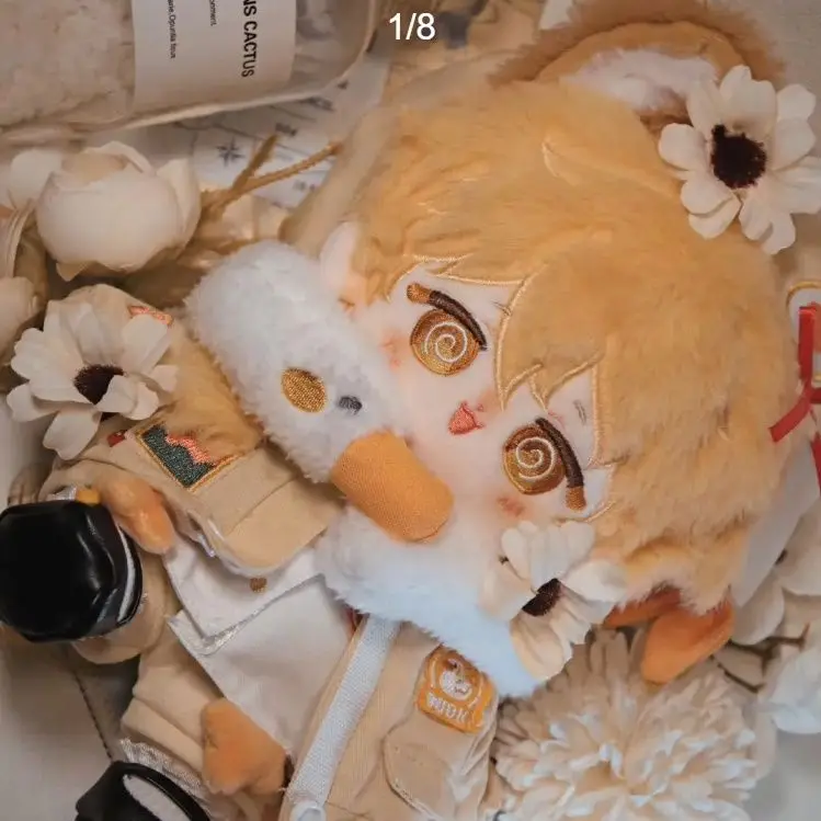 

Плюшевая кукла Genshin Impact, плюшевая кукла для косплея, подушка в подарок, 20 см