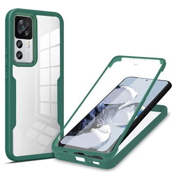 Custodia per telefono Full Body 360 per Redmi 9A 9AT 9C NFC per Redmi 9i 9T 9 Prime Double Side Trasparente antiurto Funda