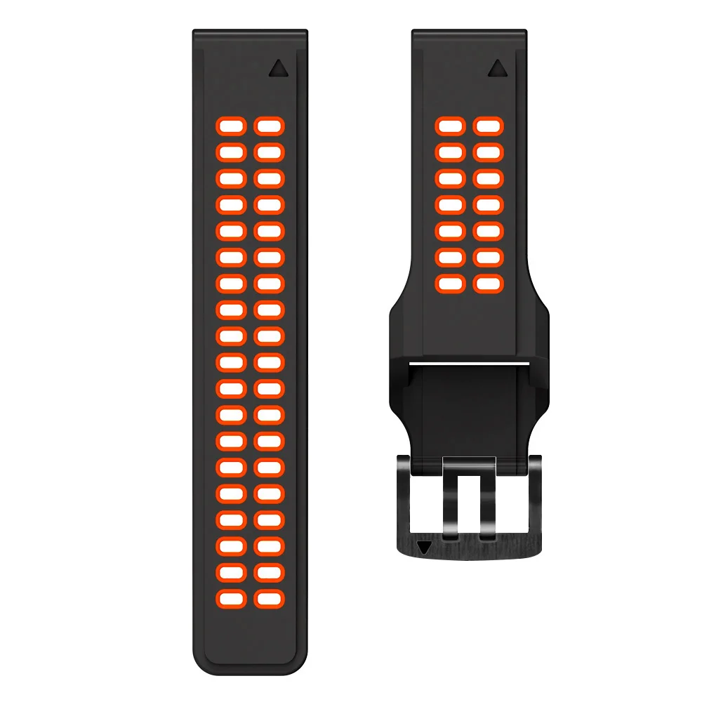 Dual-Tone Silicone Quick Release Watch Strap - 22mm
