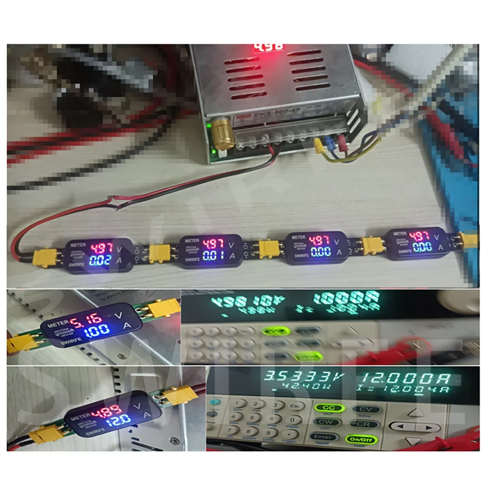 XT30 DC bidirectional Voltmeter Ammeter display 20A/4A LED digital Voltage Current meter 5V 12V 15V 24V 36V 48V lithium battery digital multimeter multimeter tester voltage meter tester