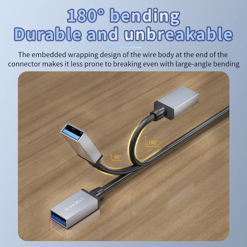 Premium USB 3.0 Extension Cable - Male to Female Data Connection, Available in 1m, 2m, 3m Lengths