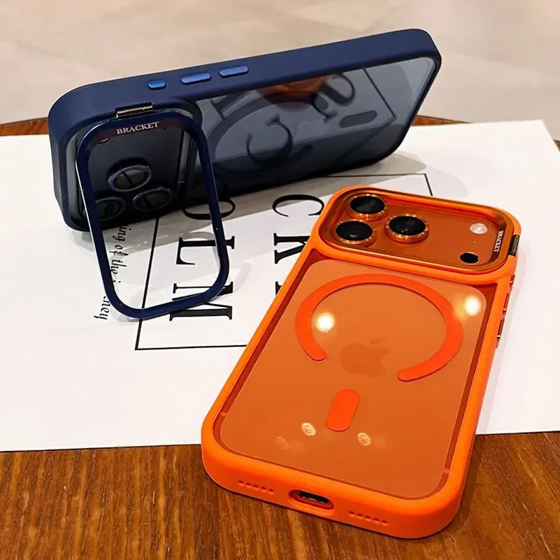 New Camera Bracket For Magsafe Case for iPhone 17 Pro Max 17 Air 16 15 14 Plus 11 12 13 Pro Max With Wrist Strap Lens Film Cover 3
