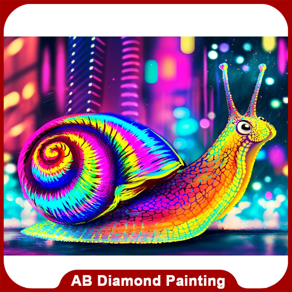 Fantasy Snail On Mushroom Diamond Painting 