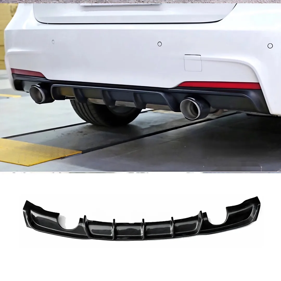 BMW 3 시리즈 F30 F31 F35 3 시리즈 2012-2018 320i 335i M 스포츠 리어 범퍼 립 디퓨저 턱 에어댐 프로텍터 트림 튜닝