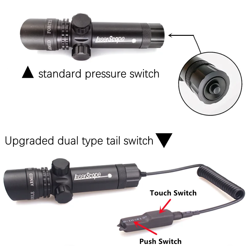 Remote Pressure Switch Red Laser Sight Rat Tail Switch laser sight red dot laser sight