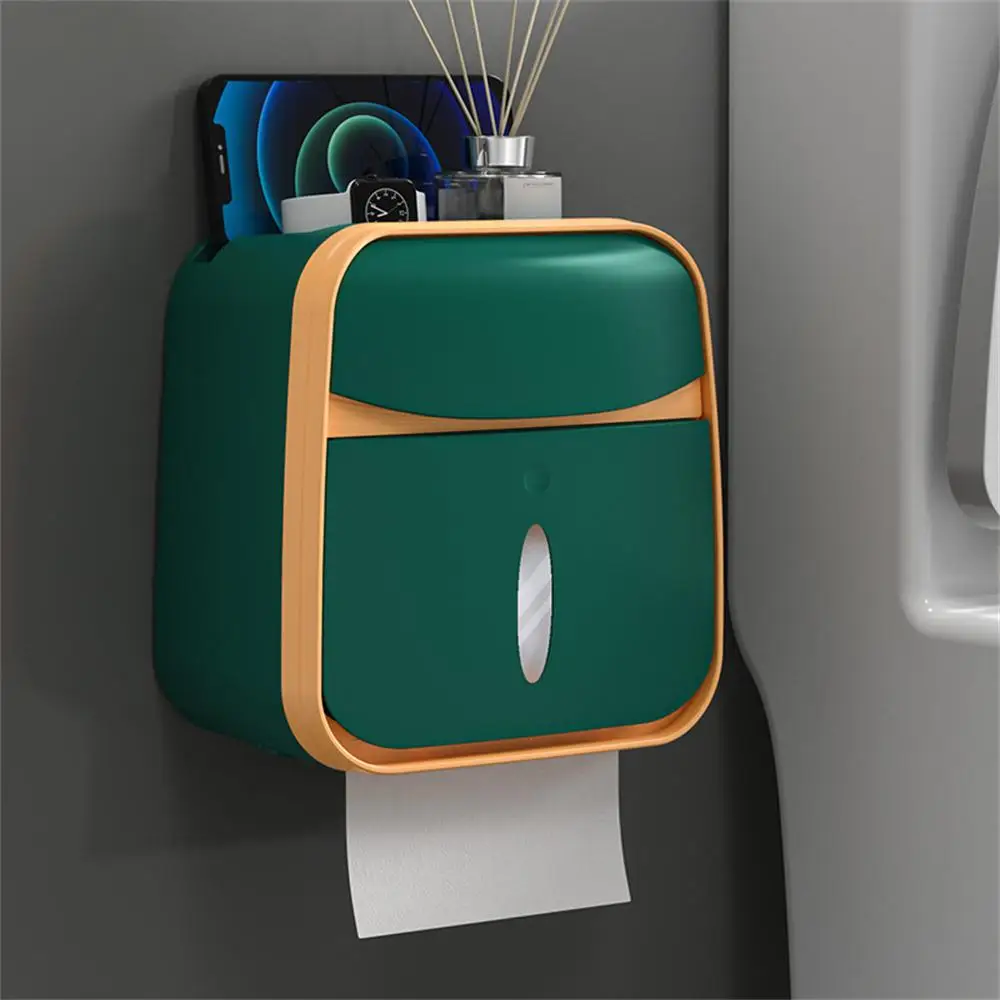 

Настенный креативный контейнер для туалетной бумаги, водонепроницаемый поднос в рулоне, фотобумажный контейнер для хранения, поднос, полка, аксессуары для ванной комнаты