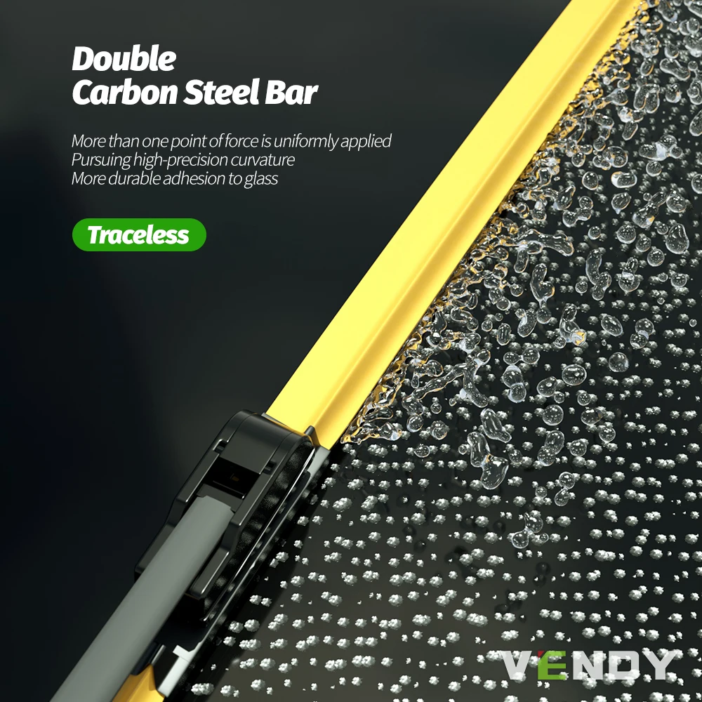 Durable Front Windshield Wiper Blades - Set of 2