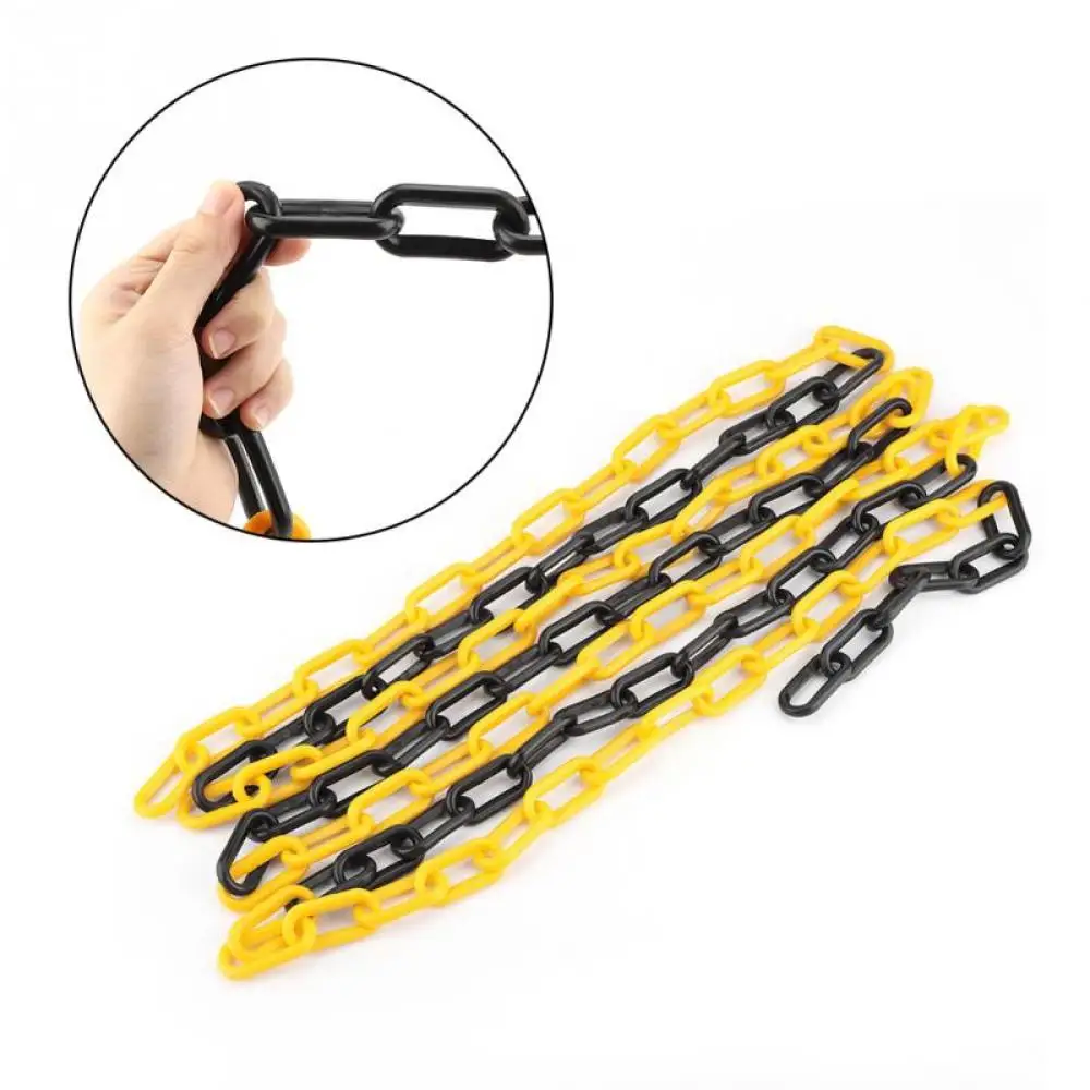 Plastic Chain Colorful Chain Barrier Safety Road Warning Block Link Traffic Crowd Protection Accessories Necklace Garden 5m/10m