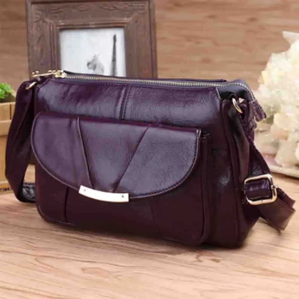 

Motingsome Elegant Mother Bag Luxury Leather Luxury Cowhide Nobel Ladies Shoulder Tote Bag Retro Women Handbag 2023 New