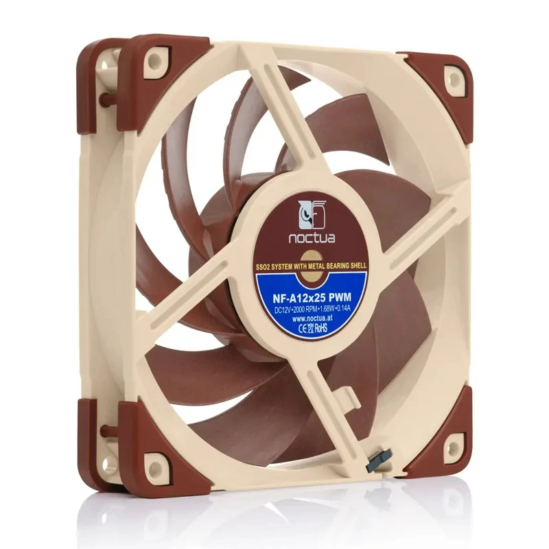 Amazon.com: Noctua Bundle: 2X NF-A12x25 PWM chromax.Black
