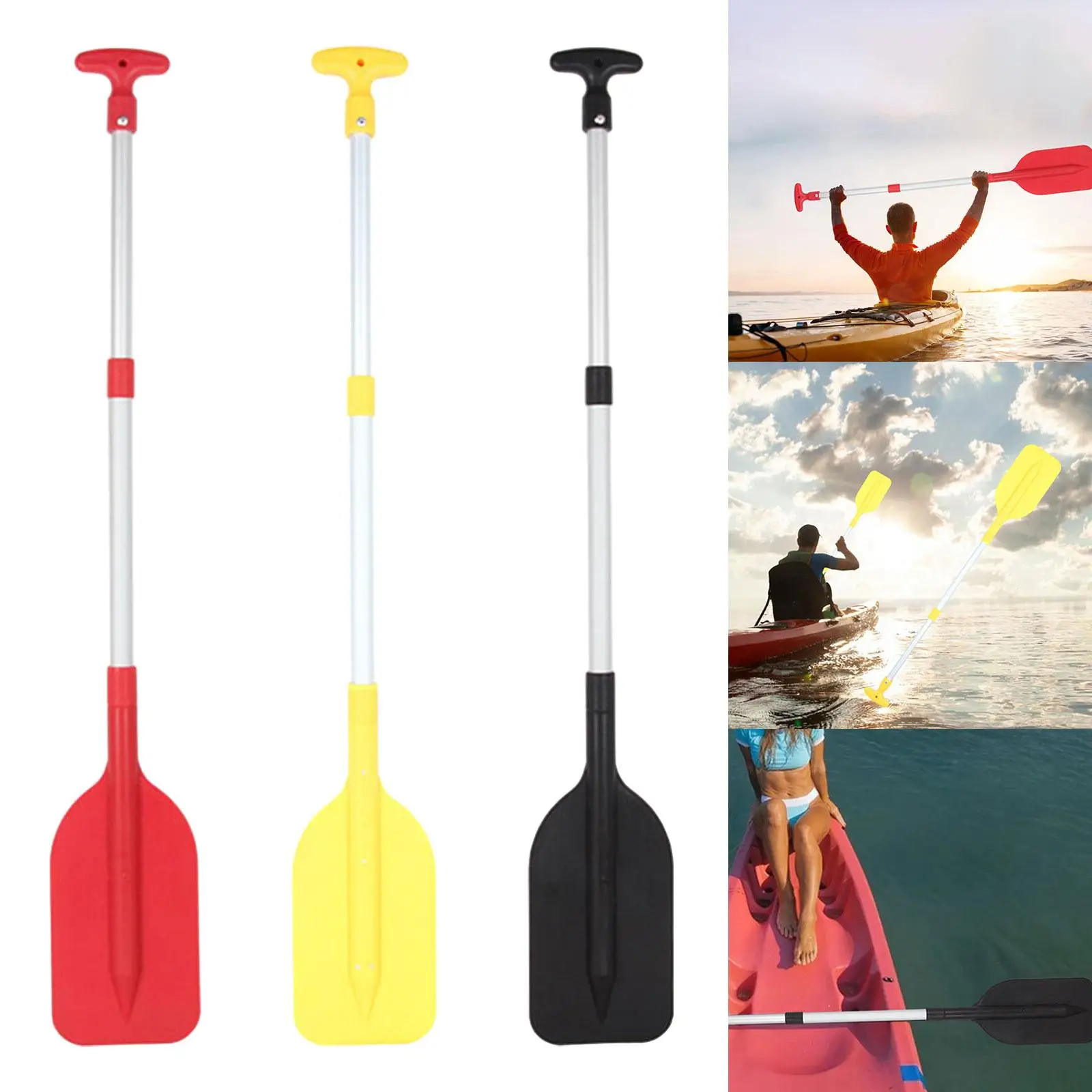 Kayak Paddle, Canoe Paddle, Folding Flexible Boat Oars, Float Boat Paddle for