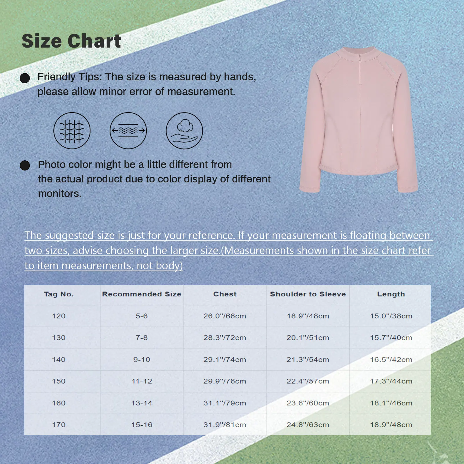 Girls Thermal Tops Kid Pullover Long Sleeve Solid Color T-Shirt Undershirt Base Layer Child Yoga Pilates Workout Running Clothes 5 S68a09007747c463580b08d7c15333b17C