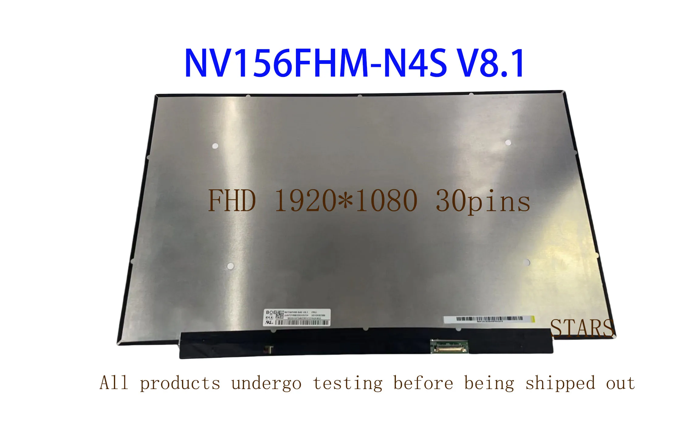 Écran LCD LED De Remplacement 15.6" NV156FHM-N4S V.8 - Full HD 1080p, 30 Broches, Neuf, Garantie 1 An