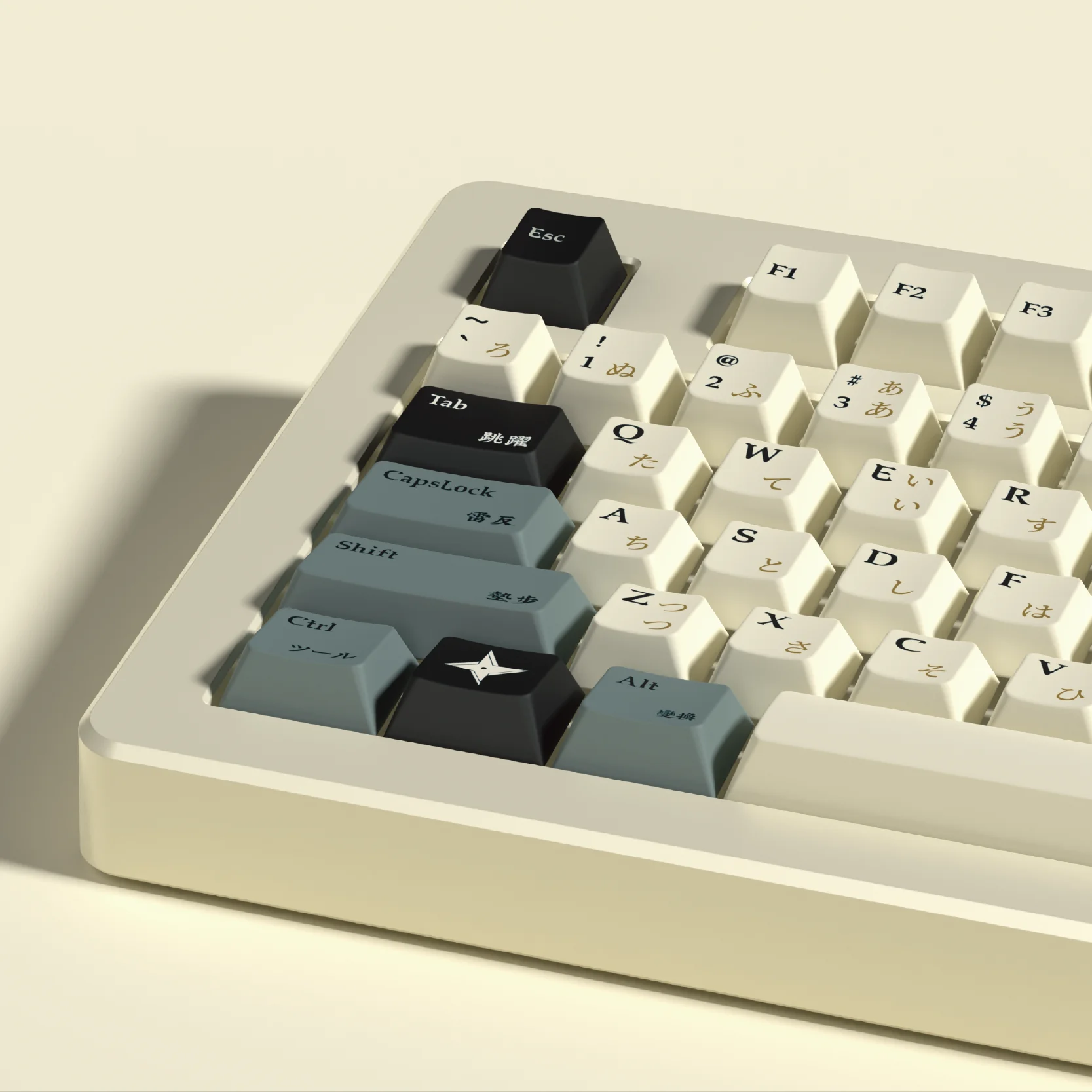 Gmk Samurai Keycaps Grupo Pbt Sublimação de Corante Perfil Cereja 61 64 84 87 96 980 104 108 151 Chaves - Imagem 4