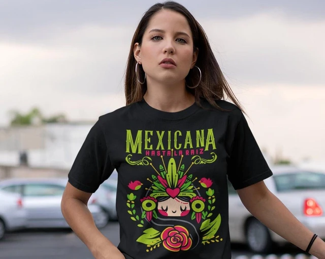 Camiseta Regalo mujer, camisa mexicana para niña, camisetas latinas, blusa mexicana para mujer _ - AliExpress