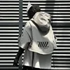 2024 Tactical Techwear Style Punk Hip Hop Short Jacket Hooded Cloak Men Women Functional High Street Casual Coat Cape 2
