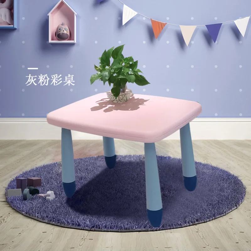 Tables de Maternelle en Plastique pour Enfants, Petits Jeux pour Bébés,  Jouets, Bureau de Peinture, Table Carrée Levante - AliExpress