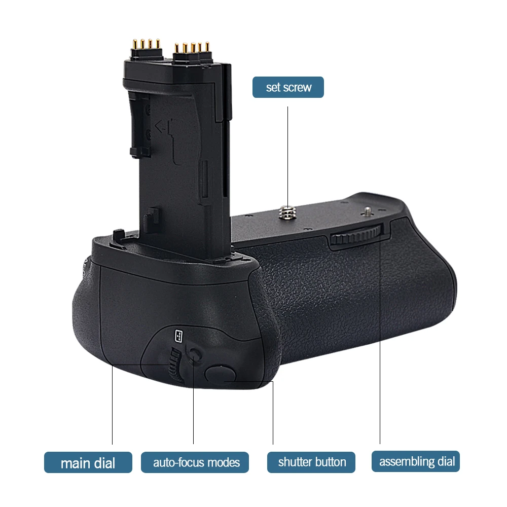 Mcoplus BG-70D Vertical Battery Grip BG-E14 for Canon EOS 70D 80D 90D Digital SLR Camera