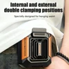 Waist Mounted Electric Fan 4000mAh Rechargeable Anti Drop Shock Absorption Fan Portable Bladeless Flashlight Hanging Neck Fans 1