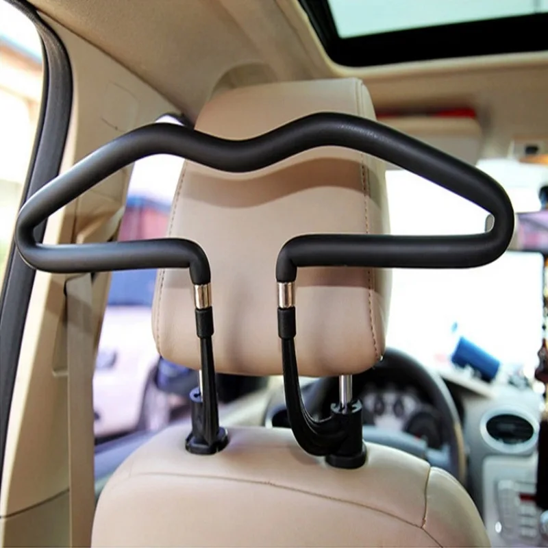 Car Coat Hanger Universal Soft Car Coat Hangers Back Seat Headrest Coat Clothes Hanger Jackets Suits Holder Rack Auto Supplies Car Coat Hanger