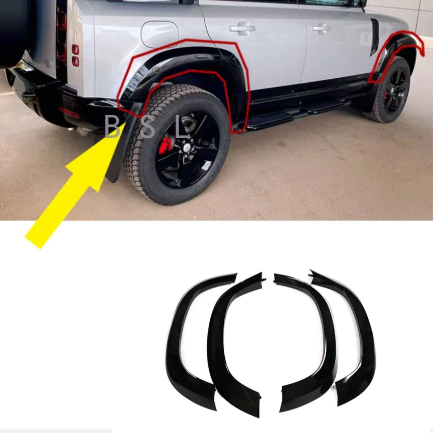 

Защитная Наклейка для бровей с колесиком, защита от царапин для Land Rover Defender 90 2020-2023